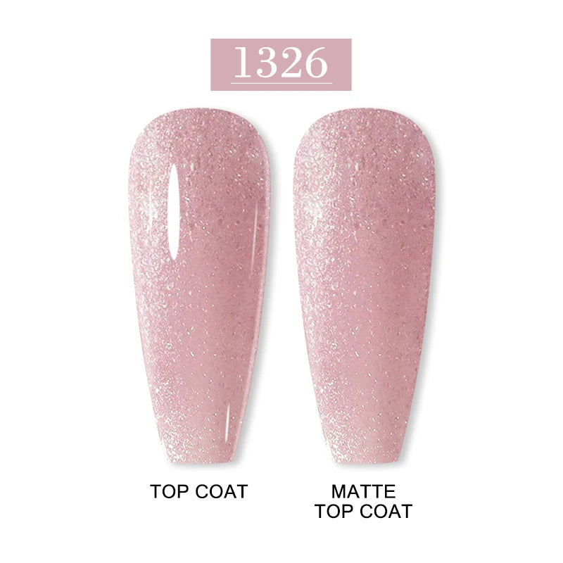 Arte Clavo 15ml Fashion Gel Nail Polish – HEMA & TPO Free Red Glitter UV LED Soak Off Nail Varnish