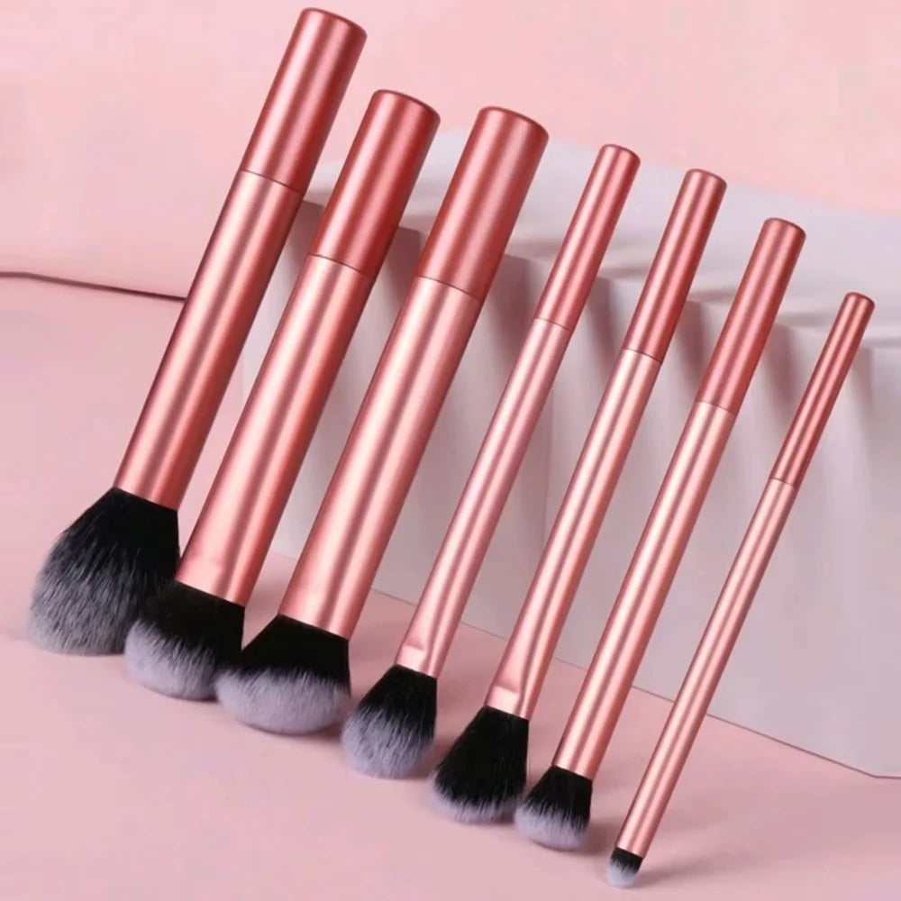 8pcs Makeup Brush Kit Soft Synthetic Hair Make Up Brushes Foundation Blush Eyeshadow Cosmetic Makeup Tools