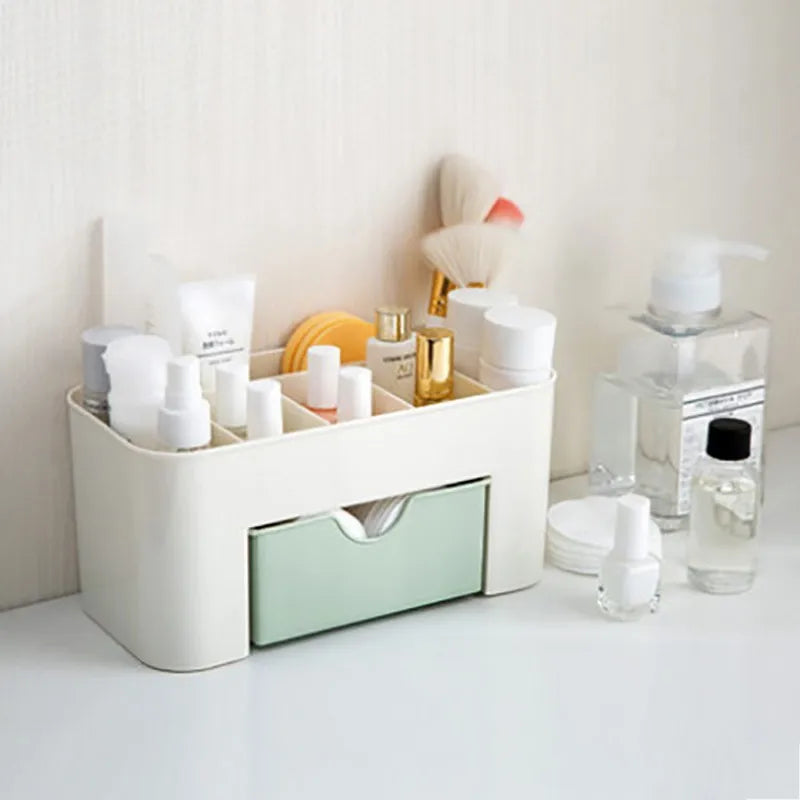 Multi-Function Makeup & Jewelry Storage Box with Drawers