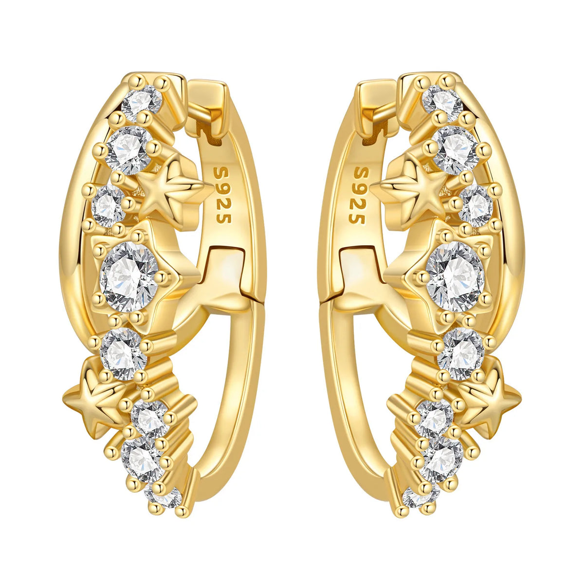 Orstarry S925 Sterling Silver 18k Gold Modern Square Earrings Hoop Earrings For Women Jewelry Original Trendy Anniversary Gifts