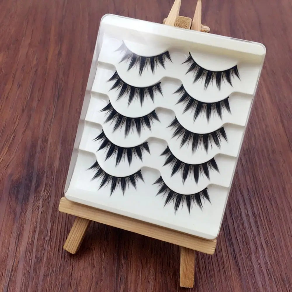 5 Pairs Little Devil Cosplay False Lashes Makeup Extension Fake Eyelashes 3D Japanse Lolita Eyelash Daily Eye Lash Make-Up Tool