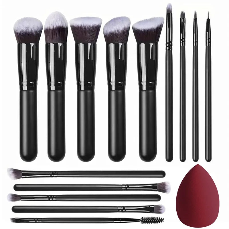 14PCS Makeup Brushes Set – Soft Fluffy Foundation, Blush, Powder & Eyeshadow Brushes, Beauty Makeup Tools Gift Set