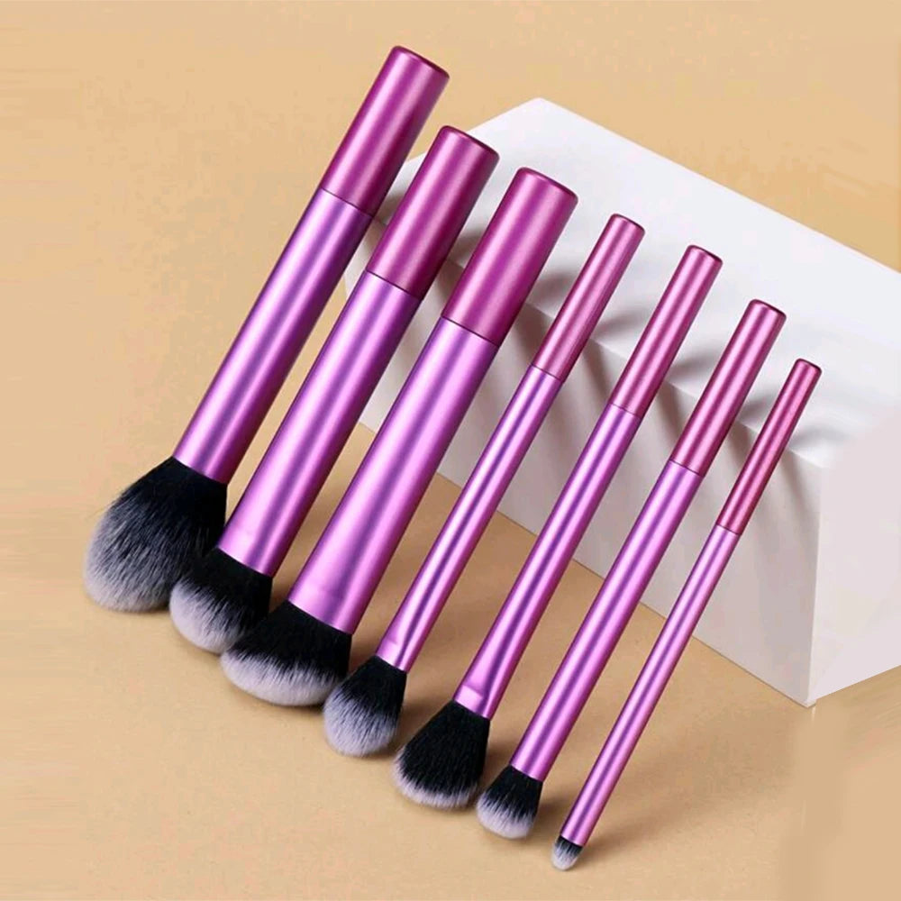 8pcs Makeup Brush Kit Soft Synthetic Hair Make Up Brushes Foundation Blush Eyeshadow Cosmetic Makeup Tools