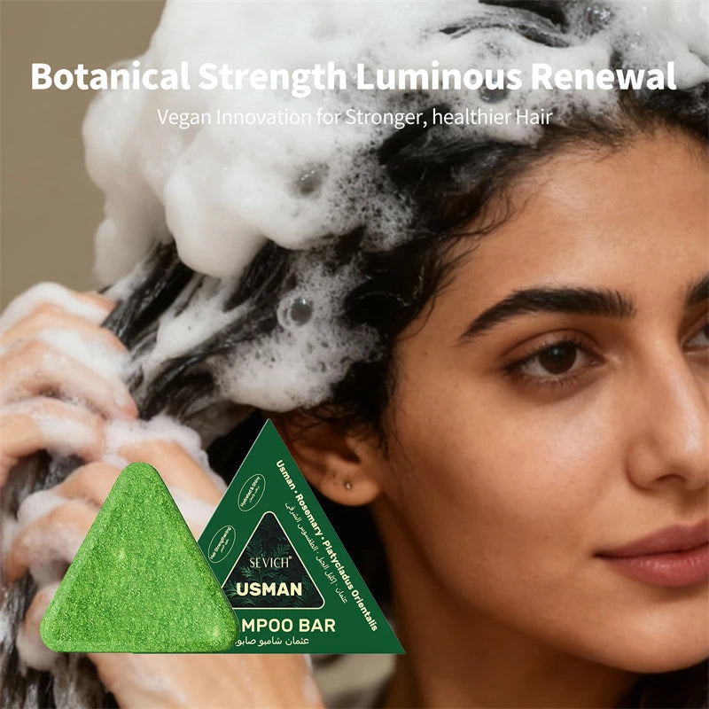 Sevich Usman Grass & Platycladus Herbal Shampoo Bar