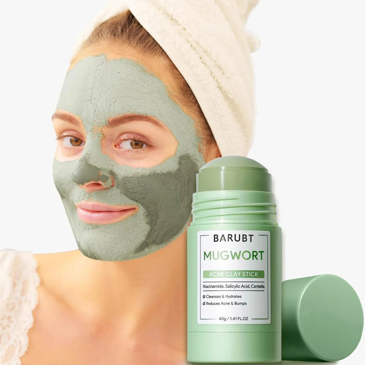 Remove Blackhead Acne Mugwort Solid Mask Cleans Pores Stick Facial Blemish Black Dots Shrink Pores Korean Skin Care Products