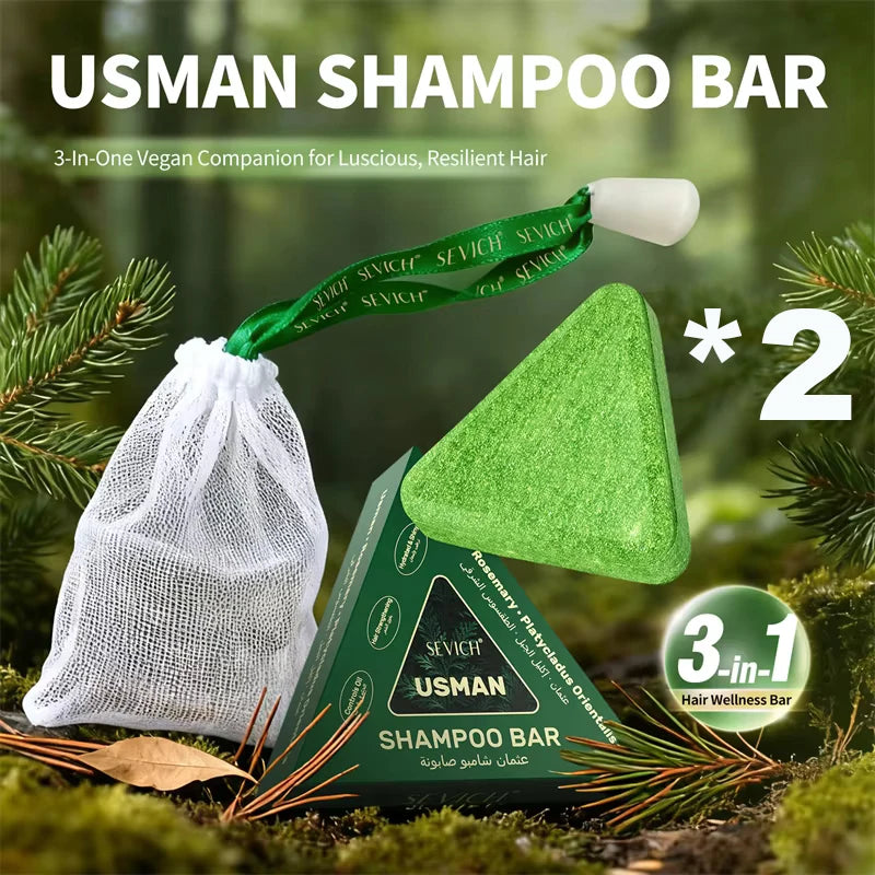 Sevich Usman Grass & Platycladus Herbal Shampoo Bar