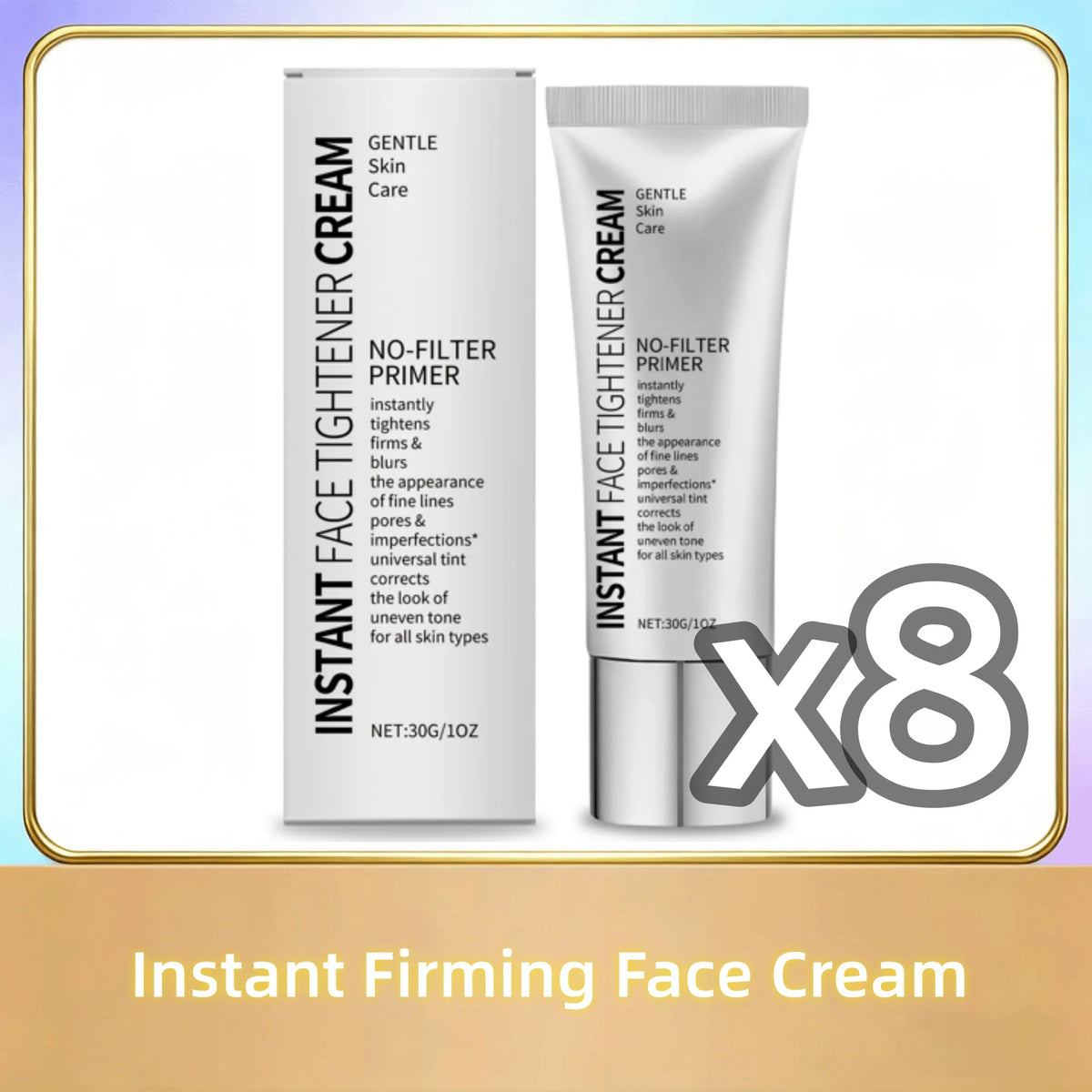 Instant Firming Face Cream Minimize Wrinkles Fine Lines Shrink Facial Pores Instant Skin Tightener Moisturize Face Primer Makeup